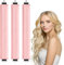 LOPHE 3 Stück Hitzefreie Lockenwickler, Overnight Blowout Locken Ohne Hitze, Hitzefreier Lockenstab für alle Haartypen,DIY Heatless Curls Band Frisurenset Für Langes (Rosa)
