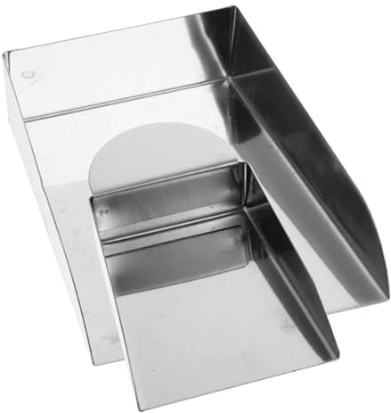 Zerodeko 10 Pezzi spatola in acciaio inossidabile perline in acciaio inossidabile paletta per perline distanziatrici gioielli accessorio fai da te pale da polvere mini gemma