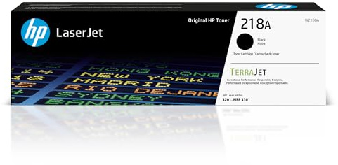 HP 218A Black Toner Cartridge | Works with Color LaserJet Pro 3201, MFP 3301 Series | W2180A