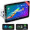 4G+64G DAB Radio with Wireless CarPlay, 10.1 Inch Car Radio Bluetooth CarPlay Screen for Car, 1 Din Android Auto Radio with Navi, WiFi, 4G, GPS, SWC, AM/FM/RDS