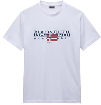 Napapijri T.shirt NP0A4HTO0021 S-AYLMER Bianco Bianco/3XL