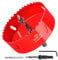 4 Inch / 102mm Hole Saw for Wood, Plastic Board, Ceiling,Drywall, PVC Boards, Fiberglas and Metal Sheet - HSS Bi-Metal Hole Cutter with Pilot Drill Bit (4(102mm))