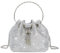 Durio Clutch Glitzer Handtasche Blingbling Tasche Glitzer Tasche Silber Abendtaschen für Hochzeit Rave Party Silber