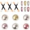Nail Art Glitzerpuder, 6 STK Leuchtenden Nagelpuder mit 6 Applikator Stift, Maniküre Chrome Pulver, Nail Glitter Pulver, Metallic Nail Art Pulver, Nagel Spiegel Puder, Nail Art Mirror Powder Set