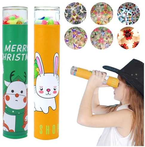 Daity Kaleidoskop Kinder 2er Fließendes Wasser mitgebsel Kindergeburtstag Spiele für Jungen Mädchen Zufällige Farbe