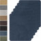 Flicken Selbstklebend Stoff,6 Stück 20x30cm Mikrofaser-Patches,Stoff Reparatur Patches Selbstklebend,Samt Reparaturflicken für Sofa, Autositze, Kleidung (Dunkelblau)