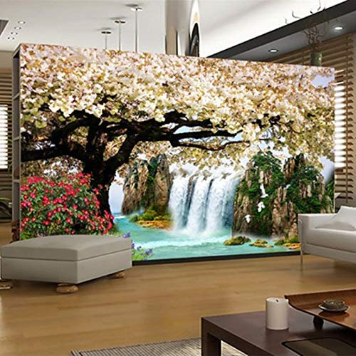 GOKSEL Papier Peint déco poster Grand arbre Taille:L200CMxH175CM Déco et photo murale Qualité HD Intissé Chambre Salon Decoration