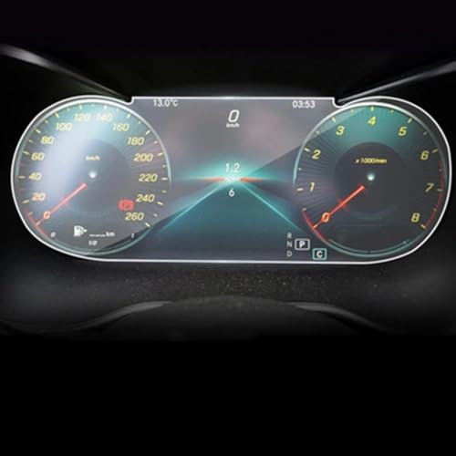 Auto GPS Navi Folie Kompatibel Mit Benz Für C-Klasse W205 2019 Auto-Displayschutzfolie Auto-Navigations-Displayschutzfolie Schutzfolie Aus Gehärtetem Glas(Size 1)