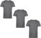 Men’s T-Shirts Multipack | Crew Neck Short Sleeve | 100% Cotton | Casual, Gym, Work, DIY, or Events | Comfortable & Durable Plain T-Shirts | Pack of 3 Charcoal Grey Large