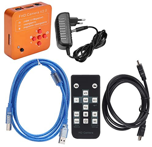 21 MP HDMI USB C Microscopio Microscopio Microscopio Digitale Videocamera Microscopio USB Elettronico Industriale con Telecomando