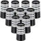 PATIKIL Golf Ferrules 0.370 Inch ID, 10 Pack Tapered Golf Club Ferrules Multi-Ring Iron Ferrule Rings for Taper Tip Iron Wedge Shaft Fits Steel Graphite Shafts, Silver