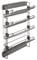 Emuca - Porte-Chaussures latéral Coulissant pour placards et Dressing Quartz, Gauche, Acier, Titane