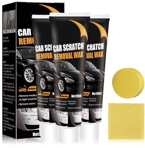 Auto Kratzer Reparaturpaste Kit, 2025 Neu Autolack Reparatur Polieren Paste, Autolack Reparatur Polieren Paste, Auto Kratzerentfernungs (3PCS)
