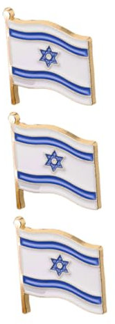 Hemobllo 3stücke Anstecknadel Mit Israelischer Flagge Broschennadeln Für Hemden Und Taschen Partydekoration Und Zum Unabhängigkeitstag