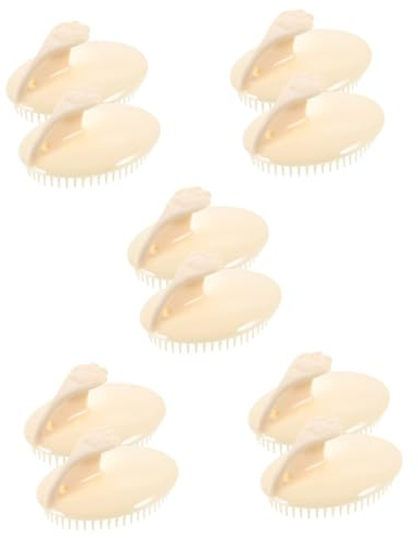 BESTYASH 5 Sätze Kamm Waschen Haarbürste Männer Haarkamm Shampoo Kopfhautwäscher Kopfhaut -massagewerkzeug Haarmassagebürste Haarmassagegerät Kopfhautmassagegerät Kieselgel 2 Stücke * 5
