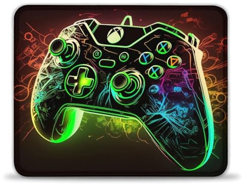Tappetino per mouse Game Green Neon Gaming, per sensori di gioco, basso attrito superficiale, antiscivolo, per Mac e PC Gaming, 25 x 30 cm