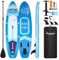Panana Aufblasbares Stand Up Paddle Board mit Premium SUP Board Zubehör, Surfbrett Surfing Board Kit, Verstellbares Paddel, Hand Ultra-Leicht, Rutschfestes Deck (305 x 76 x 15cm Marine)