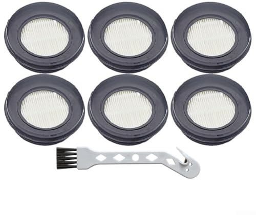 HOHOVYVY Waschbare HEPA Filter Ersatz Für SunSare X7A-US Und Für V7 Akku Staubsauger Mit Reinigungsbürste 99,97% Feinstaubfilterung(6 PACK)