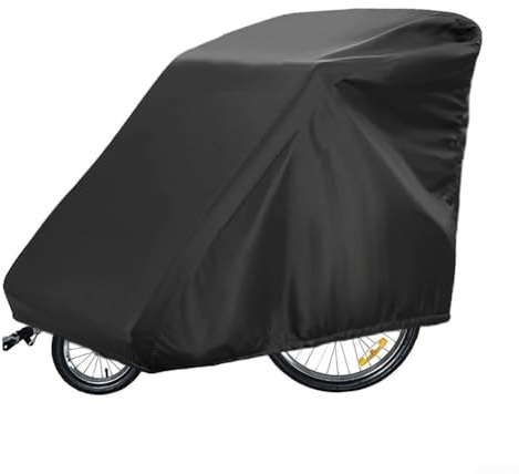 Oxford Tuch Fahrradanhänger Abdeckung, strapazierfähig, wasserdicht, Anhänger Regenschutz mit 210D/420D Oxford-Gewebe für Ganzjahresschutz (210D)