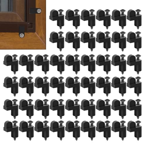 Fenstergitter Clips 48 Stück 1 cm Robuste Befestigung