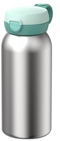 Mepal - Edelstahl Trinkflasche mit Klappdeckel Campus - Deckel springt per Knopfdruck auf - Trinkflasche Kinder Kohlensäure Geeignet - Auslaufsicher - Hygienedeckel - 600 ml - Cool mint