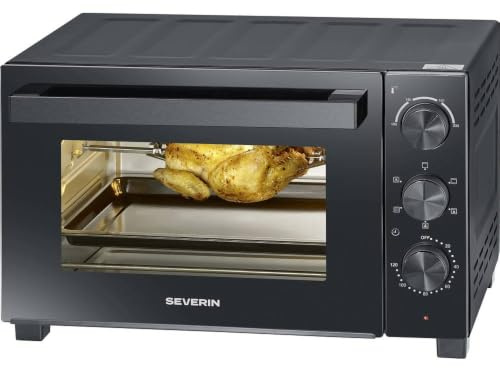 Severin BacK- Und Toastofen To 2075, 30 Liter, Schwarz Garraum: Ca. 30 Liter, Mit Umluftfunktion, Einstellbare - 1 St?ck