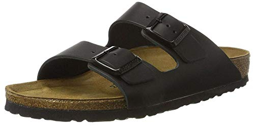 Birkenstock Classic Arizona Unisex-Erwachsene Pantoletten , Schwarz (Schwarz), 44 EU