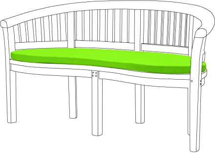 Lime Grün Wasser beständig gebogen banana Bench Kissen * Bench nicht enthalten *