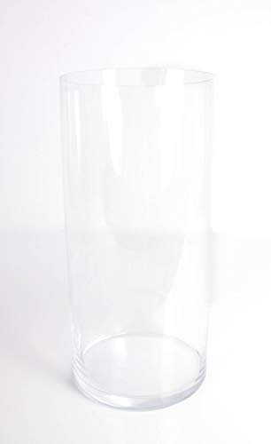 INNA-GLAS Blumenvase Zylinder Sansa Earth, klar, 39,5cm, Ø19cm - Glasvase