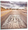 Bilder auf Glas USA Route 66 Reise Glasbild 30x30cm Wandbilder Dekoration Wohnzimmer Schlafzimmer Küche Deko Klein Wanddeko Bild im Glas Wand Kunstdruck Art Modern Wall Decor Glasdruck GAC30x30-2712