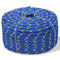 vidaXL Bootsseil Polypropylen 6mm 100m Blau Ankerleine Festmacher Tauwerk Seil