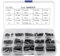 Schlüssel Lager Sortiment, 140/Box Edelstahl Key Lager Keystock Sortiment rund 894 Feder Schlüssel Parallel Antriebswelle Schlüssel Set 8 mm 10 mm 12 mm 16 mm 20 mm 25 mm 30 mm