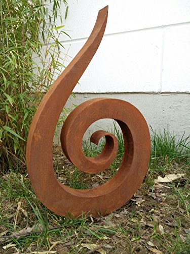 Zen Man Edelrost GartensteckerGartenfigure Gartenskulpture Rost Gartendeko 031769 Handarbeit 38 * 5 * 60cm