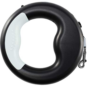 Asudaro Hundeleine Automatische Verstellbar Einziehbar Hundeleine 3M Zugseil-Gurtführung Nylon-Zugseil Tragbare Hundeleine Ausziehbar mit Nachts Beleuchtet für klein-mittel Haustier Schwarz