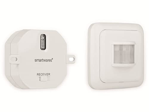 Smartwares Beleuchtungssteuerungs-Set – Bewegungsmelder und Einbaumodul – kabellos – einfache Installation