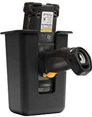 ARKON Mounts Großer Barcode-Scanner-Halter, passend für große Barcode-Scanner, 4-Loch-AMP-Halterung, robustes Design für Logistikzentren und Lager, kompatibles Zebra-Scanner-Holster