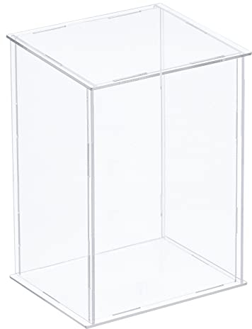 sourcing map Klare Vitrine Acryl Box Staubdichte Box Vitrine Zusammenbauen 25x15x35cm für Sammlerstücke Kunsthandwerk