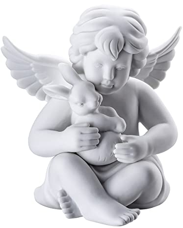 Arzberg Engel mit Hase Weiss Matt 14 cm