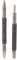 Conception à Ressort en Acier au Carbone Matériau 3500PSI Impact Double Head Nail Setter Pin Set, 2pcs Spring Nail Set HingesCabinet Hardware