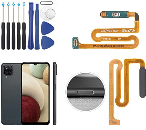 RongZy Power Button ON Off Flex für Samsung Galaxy A12 SM-A125U SM-A125F Power Button ON Off Flex Kabel Ersatzteil Reparatur mit Werkzeugen