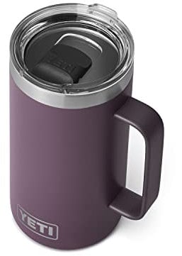 YETI Rambler 24 oz Mug, Vacuum Insulated, Stainless Steel with MagSlider Lid, Nordic Purple
