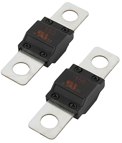 2 Stück SeKi Midi Schraubsicherung Hochstromsicherung 150A Ampere bis 32V DC - KFZ Auto LKW Streifensicherung