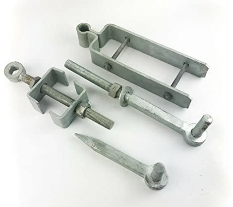Adjustable Field Gate Hinges Set Heavy Duty Galvanised Farm Driveway 5 Bar Gate 12 300mm