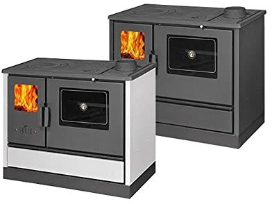 STUFA CUCINA A LEGNA COLORE ANTRACITE – K-LINE SOCIAL 7,90 KW