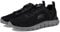 Skechers Track Broader, Zapatillas de Deporte Hombre, Black Mesh Pu Charcoal Trim, 41 EU