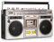 Radio E Registratore Cassette retrò, Stereo Portatile con Lettore CD Anni ‘80, Boombox a Cassette Portatile, con FM e AM + Registrazione USB, Ricevitore Bluetooth, Doppio Altoparlante