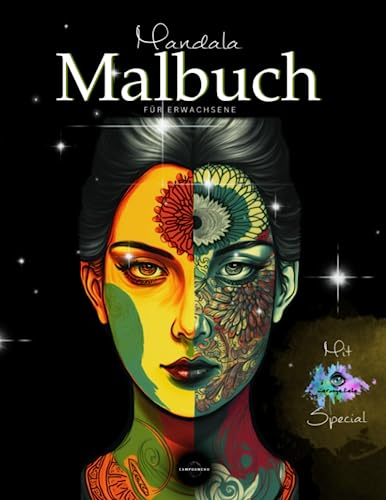 Mandala MALBUCH für Erwachsene mit 55 einzigartigen Motiven | Sei kreativ und bring bunte Farben in Deine Seele | Mit VIERAUGE.LIEBE Special