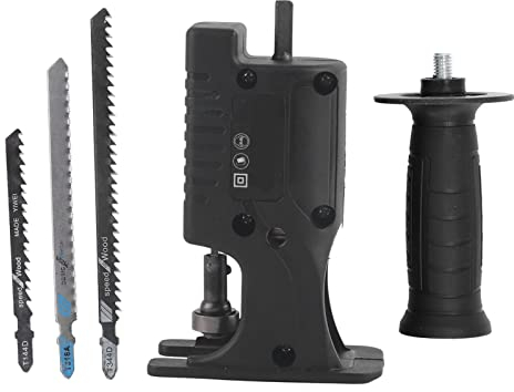 Säbelsägen-Adapter, Elektrische Bohrmaschine auf Säbelsägen-Adapter, Handbohrmaschine auf Säbelsäge, Kettensägen-Umrüstsatz, Holzbearbeitungs-Handsägen-Bohrer-Stichsägen-Aufsatz