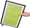 Ezweiji Taktiktafel Fußball, Coaches Taktiktafel Taktikboard Basketball Taktikboard Volleyball mit Marker Stift und Magneten für die Schulung und Spielanalyse