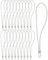 WMZOBH Goma tensora con ganchos 25 unidades – Expander con gancho 25 cm – tensor de lona multifuncional con gancho para lona de camping, lona de remolque, cubierta de piscina (blanco)